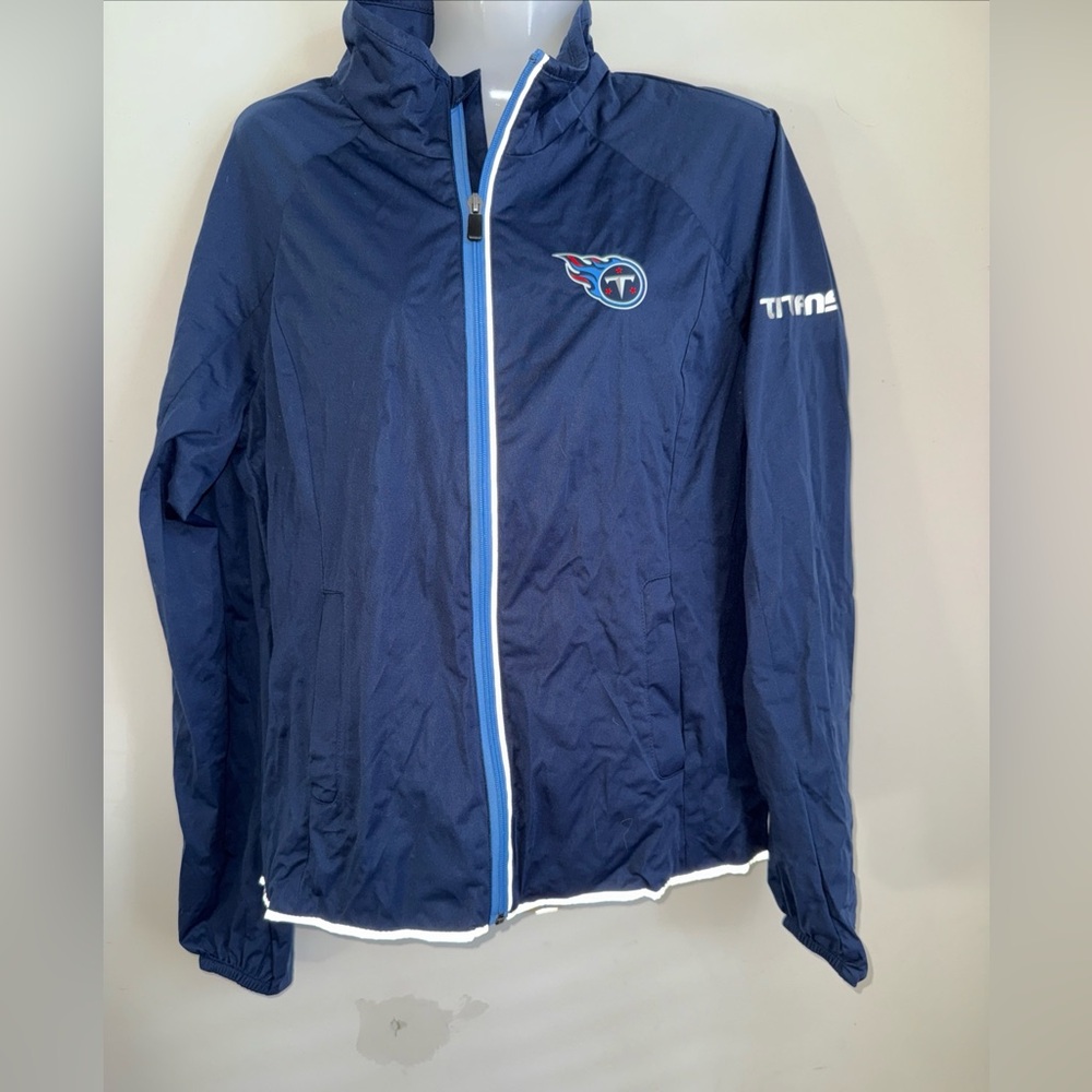 NFL Blue and White Team Apparel Jacket Tennessee Titans small